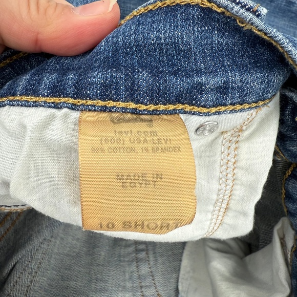 Levis 550 Jeans Women 10 Short Blue Bootcut Relaxed Fit Mid Rise Stretch Denim - Picture 7 of 13